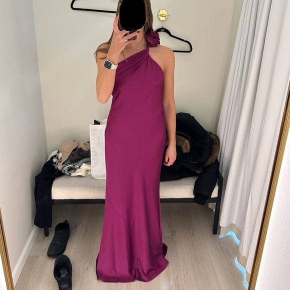 Liv Foster Clara Satin Dress - Size 2 - Picture 5 of 6